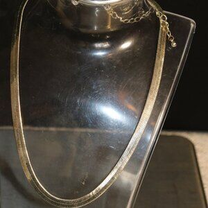 14" with 3" Extender Vintage Gold Toned Choker Costume Jewerly